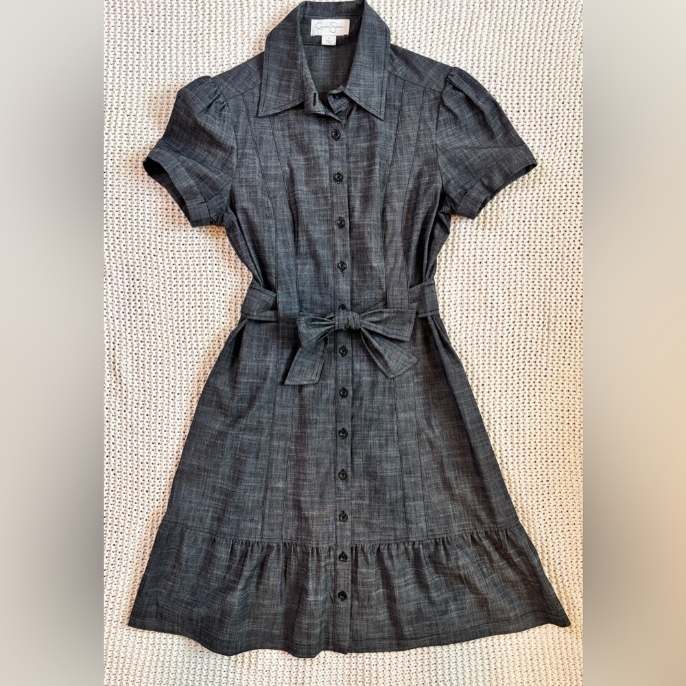 Jessica Simpson Gray Button up Dress | Size 4